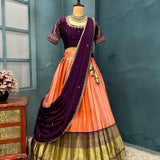 Exclusive Kanjivaram Silk Lehenga