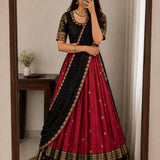 Exclusive Kanjivaram Silk Lehenga