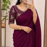 Beautiful Rangoli Cruch Silk Saree