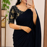 Beautiful Rangoli Cruch Silk Saree