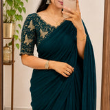 Beautiful Rangoli Cruch Silk Saree