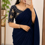 Beautiful Rangoli Cruch Silk Saree
