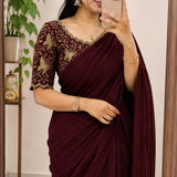 Beautiful Rangoli Cruch Silk Saree