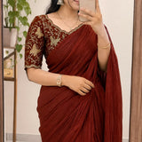 Beautiful Rangoli Cruch Silk Saree