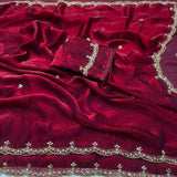 Designer Beds Work Silk Saree