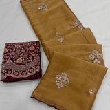 Beautiful Silk Embroidered Saree