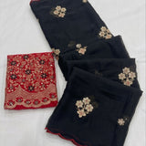 Beautiful Silk Embroidered Saree