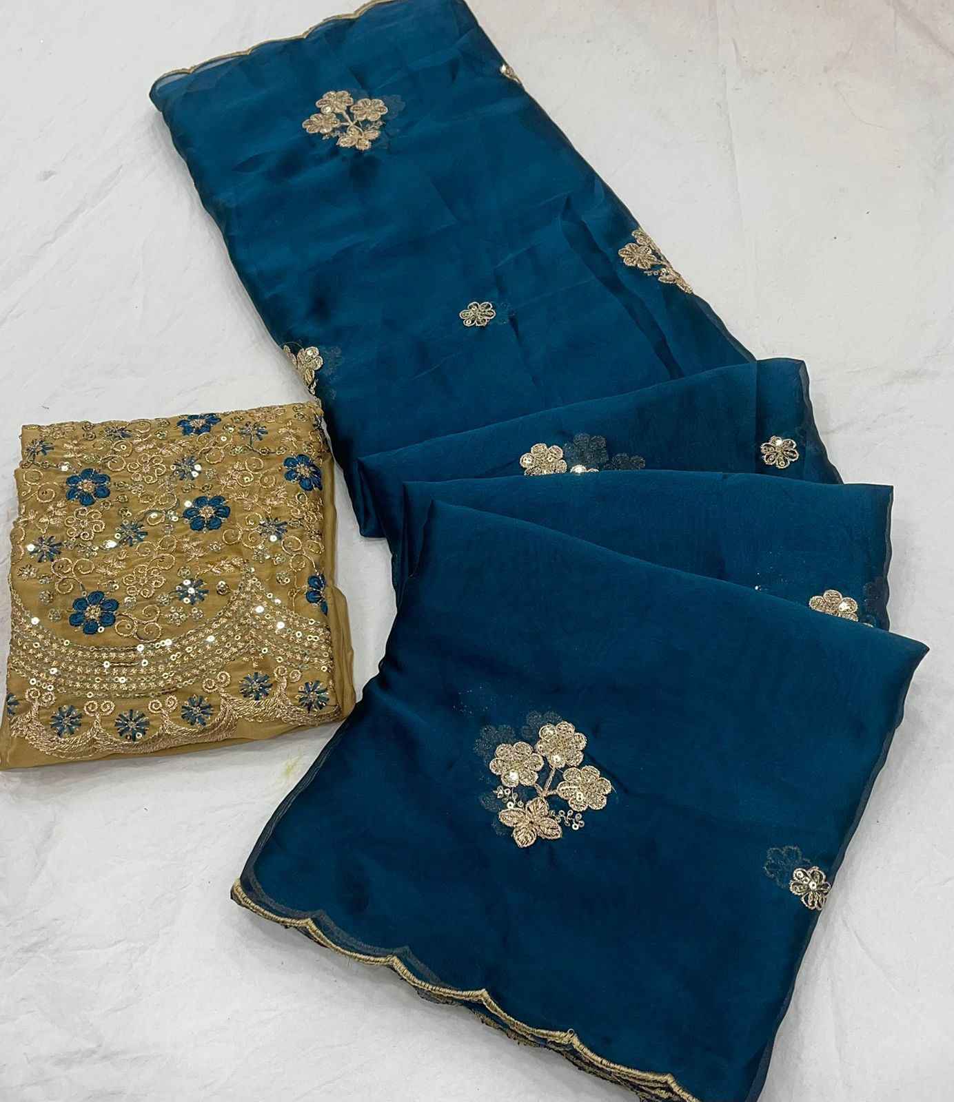 Beautiful Silk Embroidered Saree