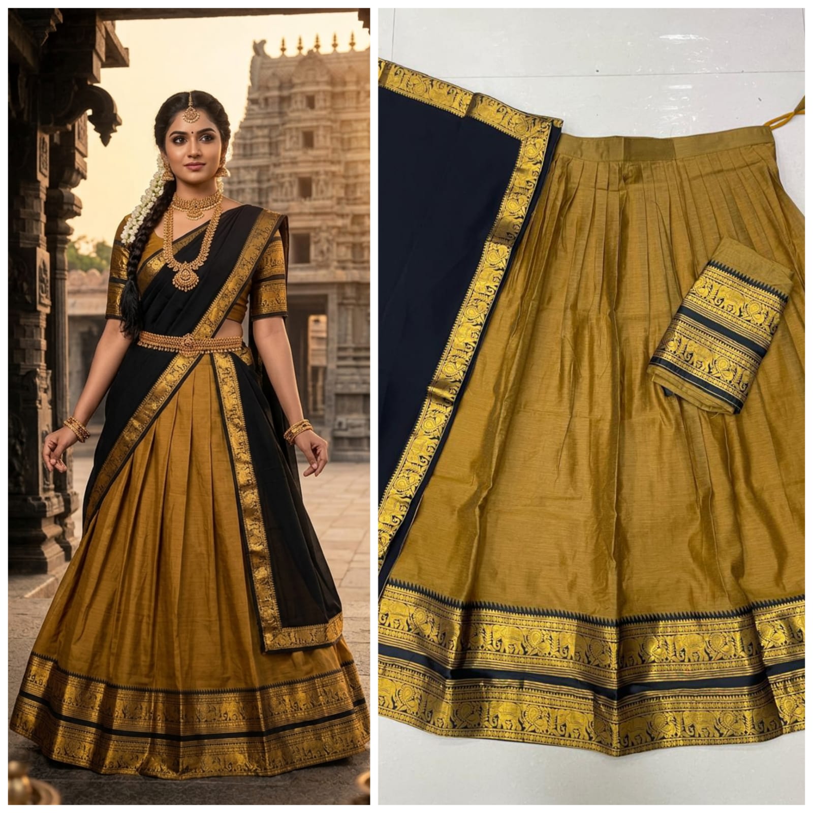 Crafted Kanchi Cotton Lehenga Choli