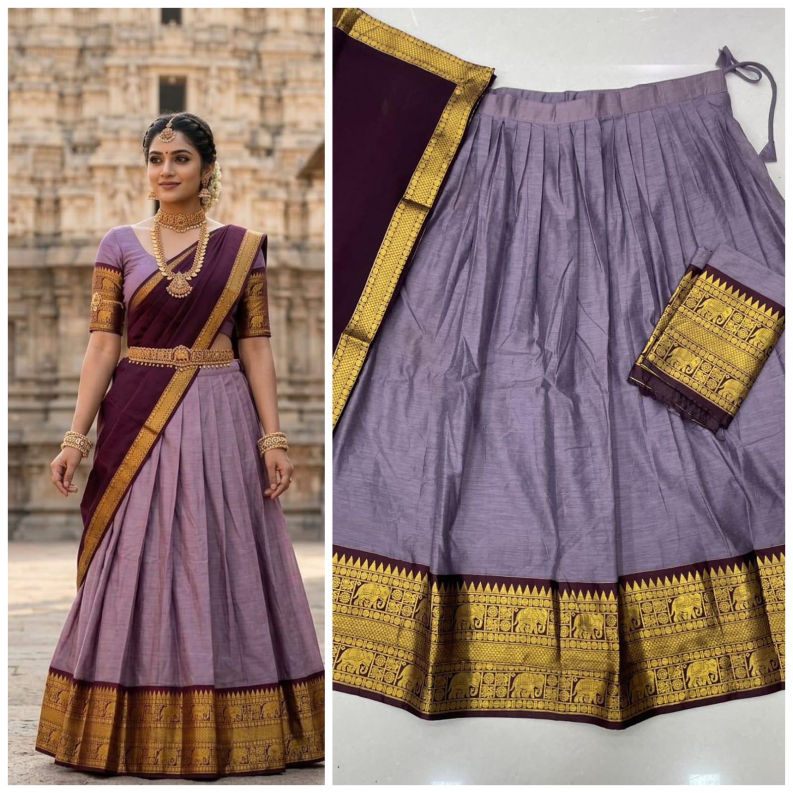 Crafted Kanchi Cotton Lehenga Choli