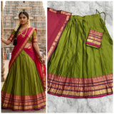 Traditional Kanchi Cotton Silk Lehenga