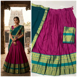 Traditional Kanchi Cotton Silk Lehenga