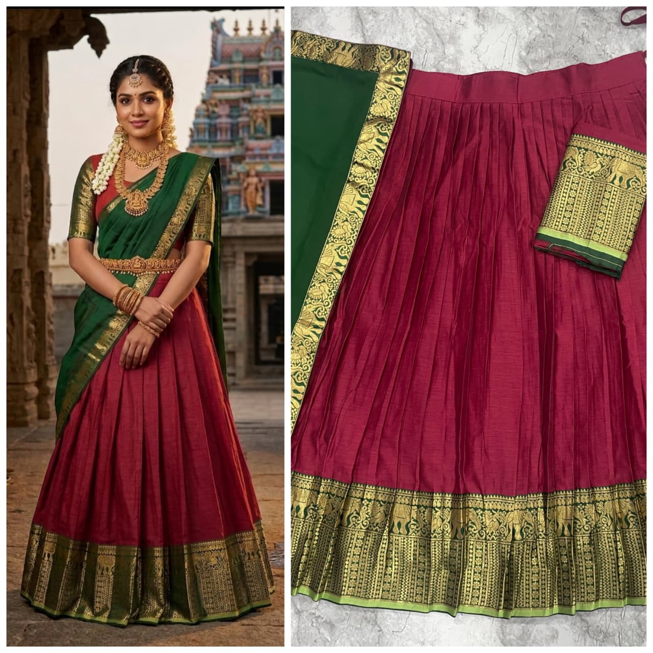Heritage South Style Silk Lehenga