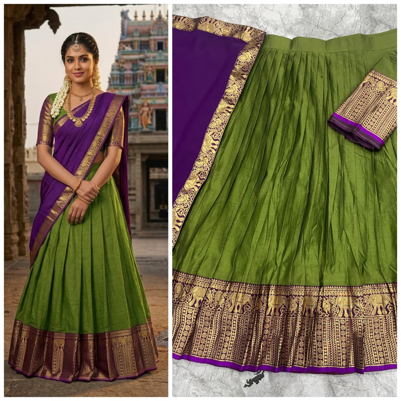 Heritage South Style Silk Lehenga