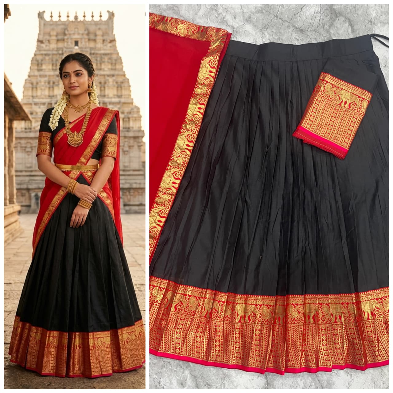 Heritage South Style Silk Lehenga