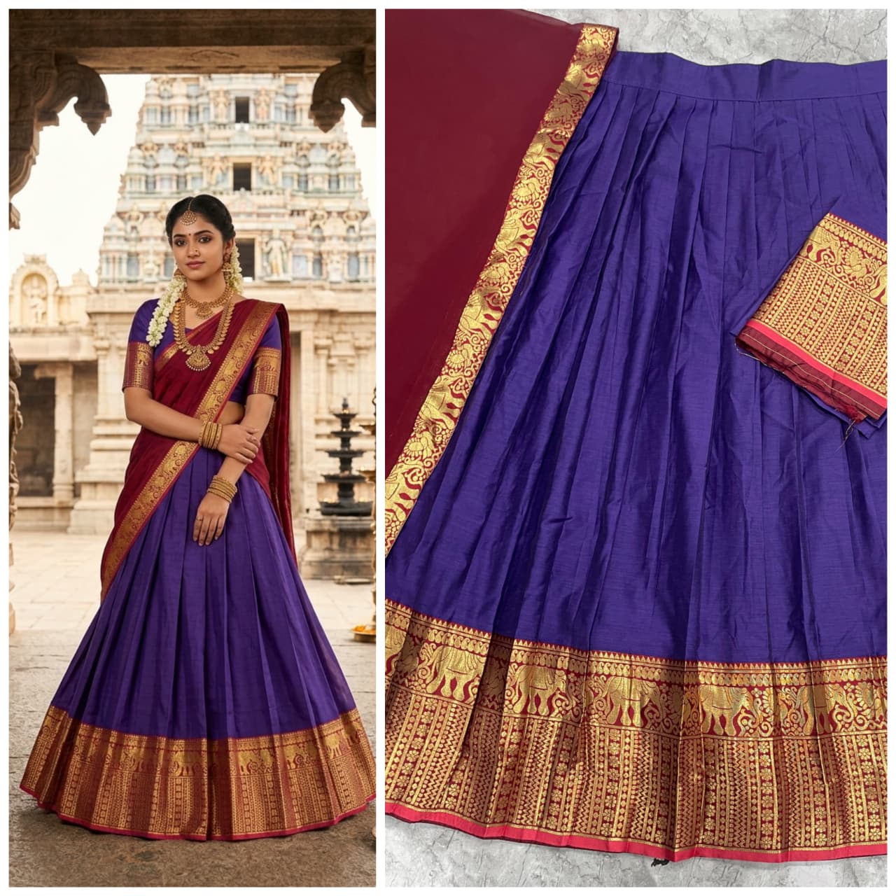 Heritage South Style Silk Lehenga
