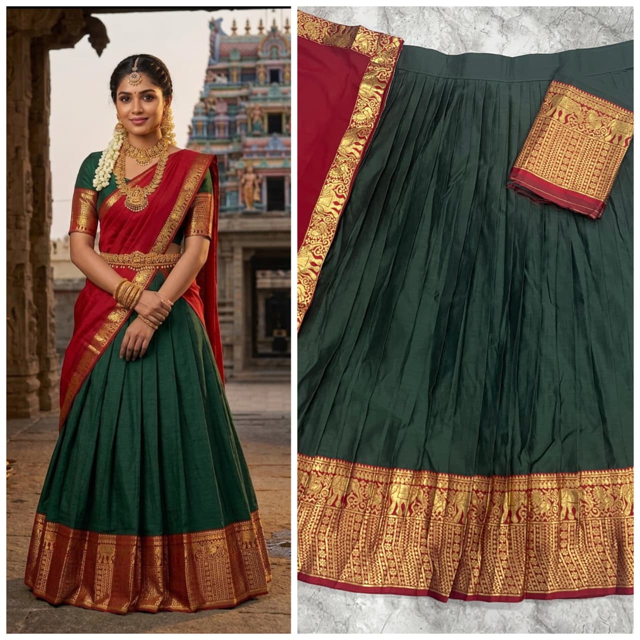 Heritage South Style Silk Lehenga