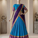 South Style Kanjivaram Silk Lehenga