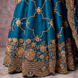 Amazing Metalic Dori Embroidered Wedding Saree