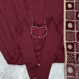 Premium Roman Silk Anarkali Gown