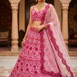 Pretty Pink Embroidered Lehenga