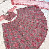 Perfect Pastel Embroidered Lehenga