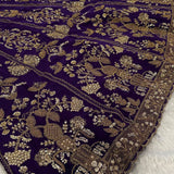 Royal Blue Bridal Embroidered Lehenga