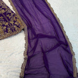 Royal Blue Bridal Embroidered Lehenga