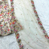 Elegance White Embroidered Lehenga