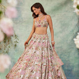 Elegance White Embroidered Lehenga