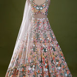 Elegance White Embroidered Lehenga