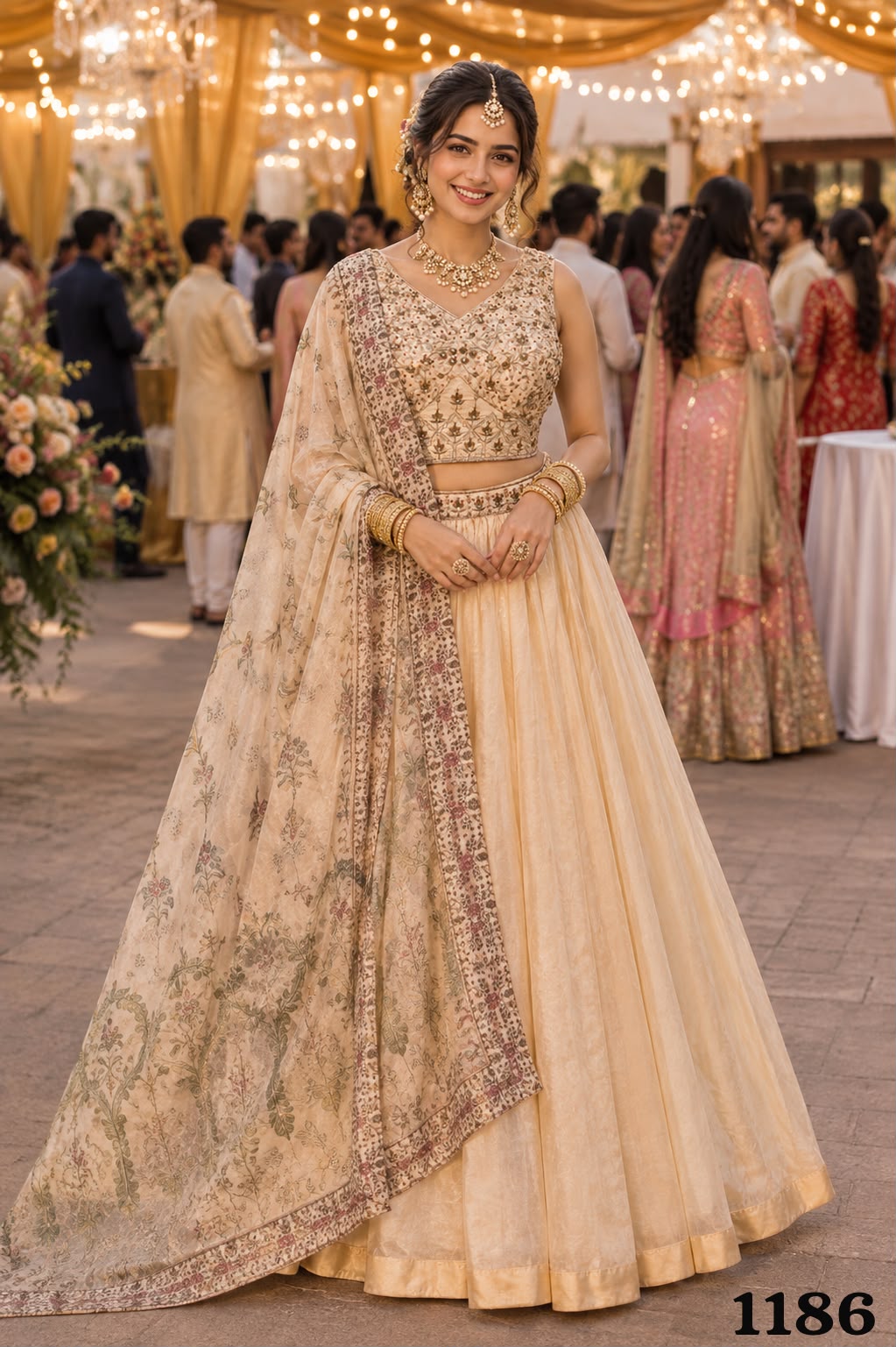 Shehnaz Premium Tissue Lehenga