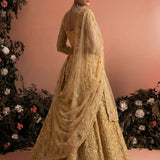 Alizeh Golden Wedding Embroidered Lehenga