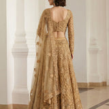 Alizeh Golden Wedding Embroidered Lehenga