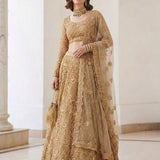 Alizeh Golden Wedding Embroidered Lehenga