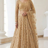 Alizeh Golden Wedding Embroidered Lehenga
