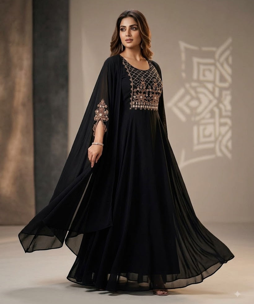 Designer Georgette Anarkali Gown