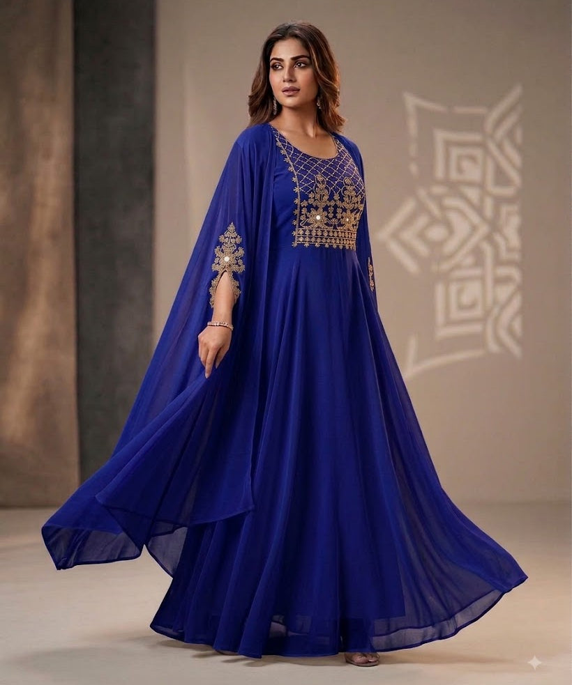 Designer Georgette Anarkali Gown
