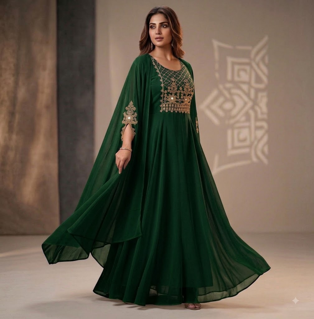 Designer Georgette Anarkali Gown