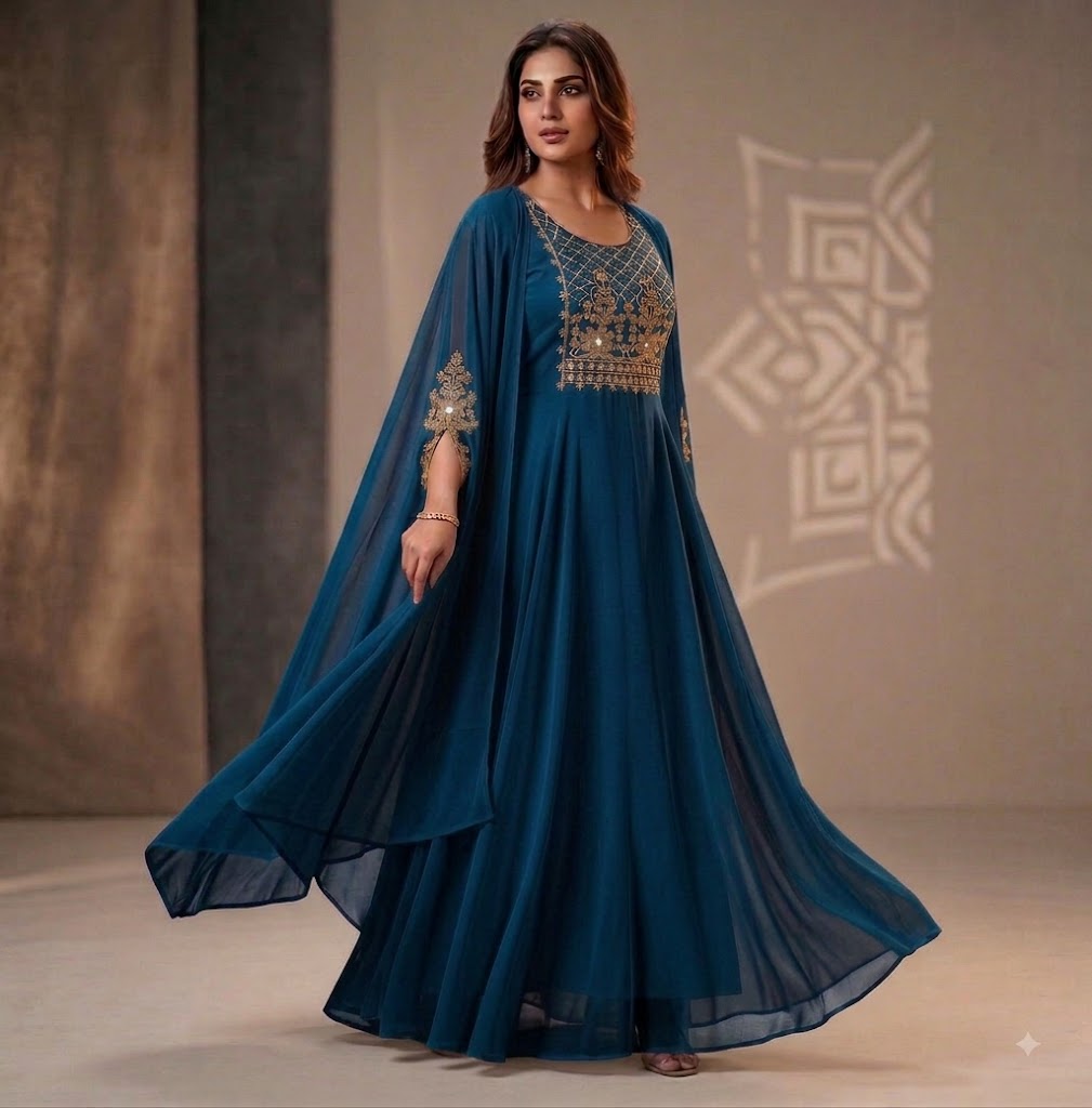 Designer Georgette Anarkali Gown