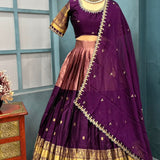 Elevate Kanjivaram Silk Lehenga