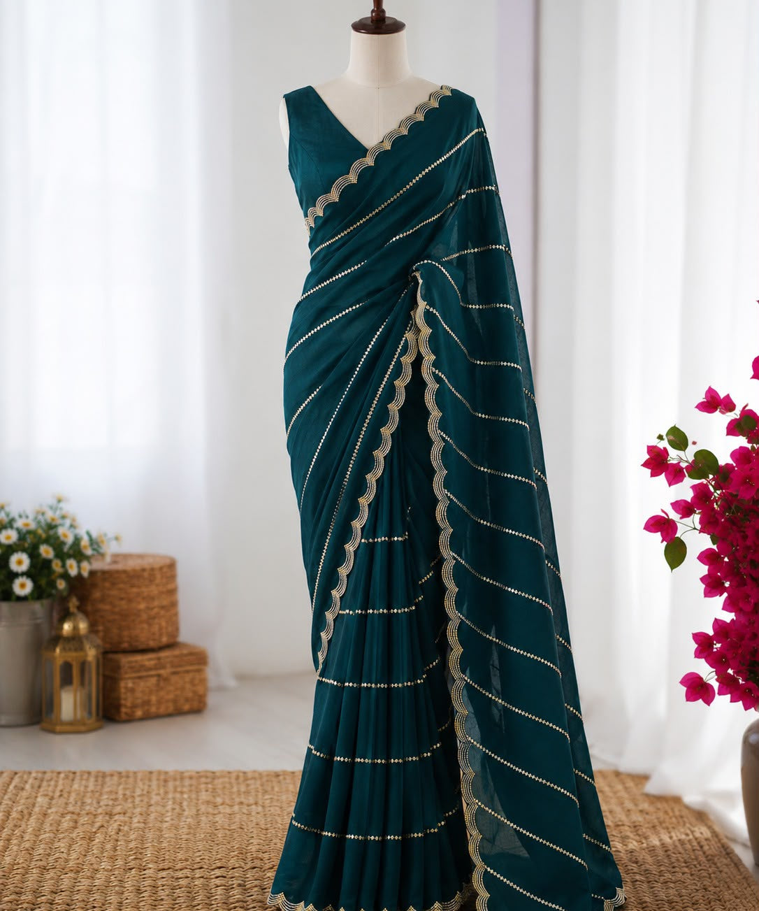 Excluisve Space Silk Saree