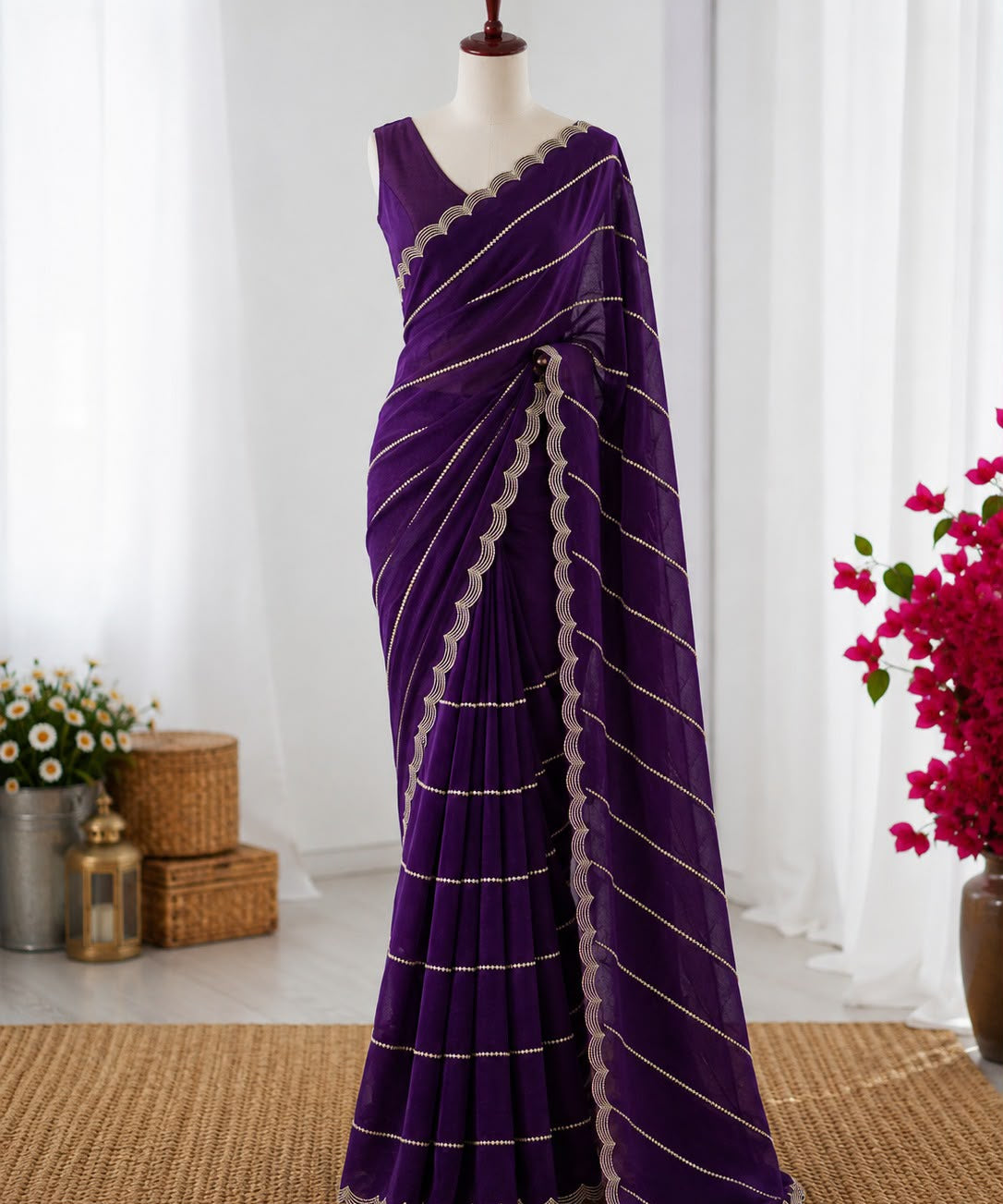 Excluisve Space Silk Saree