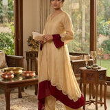 Stunning Chandri Round Cut Kurti