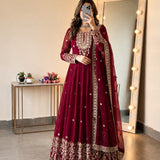 Designer Embroidered Anarkali Gown