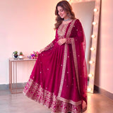 Designer Embroidered Anarkali Gown