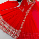 Tometo Pink Festive Anarkali Gown