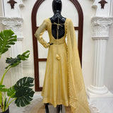 Elegant Salsa Silk Anarkali Gown