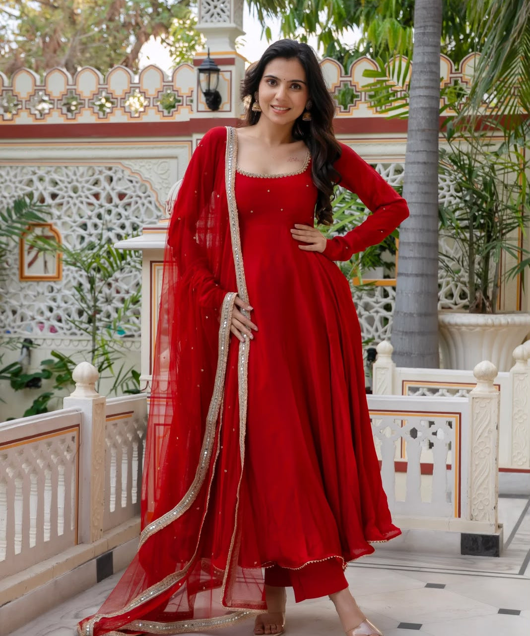 Elegant Georgette Anarkali Gown