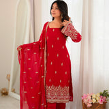 Classic Panjabi Style Embroidered Suit